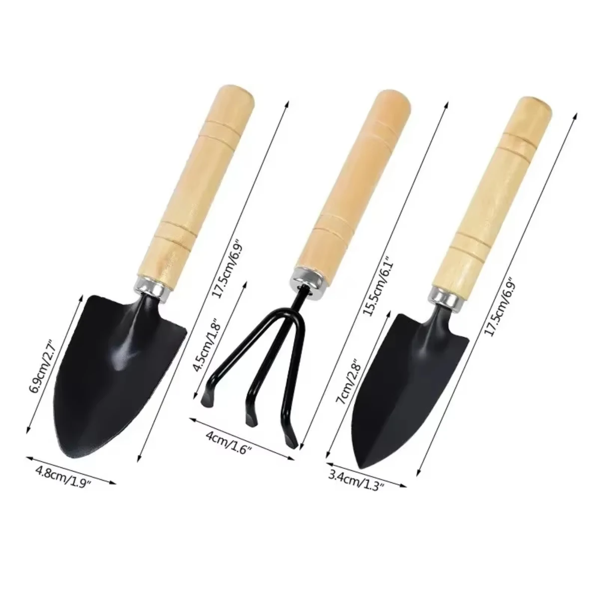 Gardening Tools Vegetables - Набор мини-инструментов для сада, 3 шт./комплект,