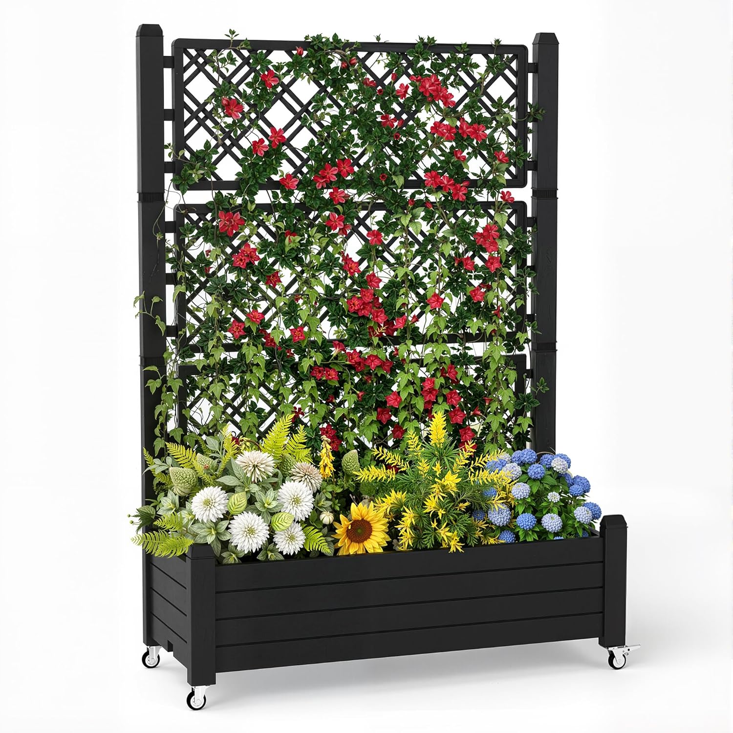 Self-Watering Planter - Приподнятая грядка с решеткой, 21-галлонный самополивающийся
